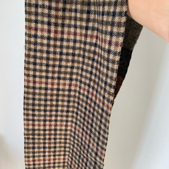 J.Crew Plaid 100% Morino Wool Scarf - Picture 3 of 7